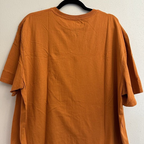 Longhorn Apparel Mens T Shirt Short Sleeve Crew Neck 100% Cotton Orange Size 2XL - Picture 5 of 5